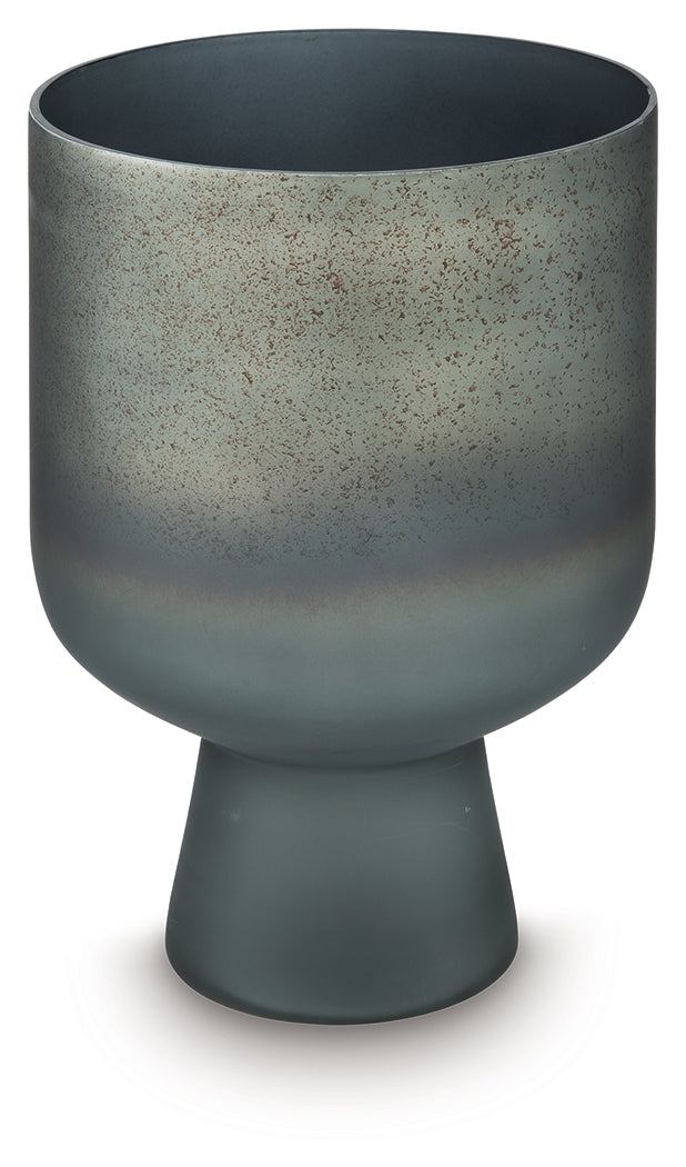 Pennmore Antique Blue Vase by Ashley at Eve Furniture
