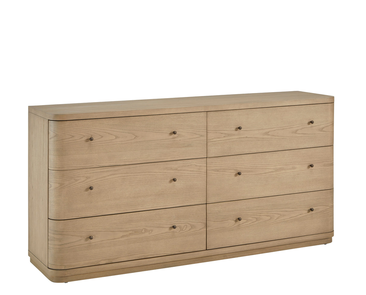 Penny Buff Cream Six Drawer Dresser by Modus Furniture at Eve Furniture