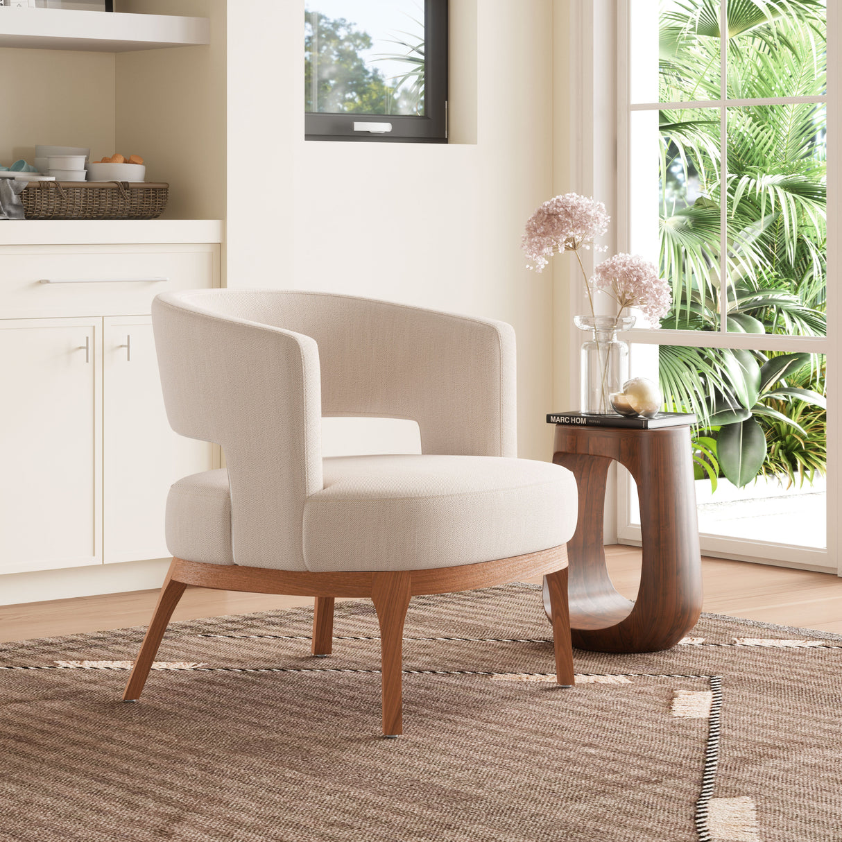 Penryn Beige Accent Chair by Zuomod at Eve Furniture