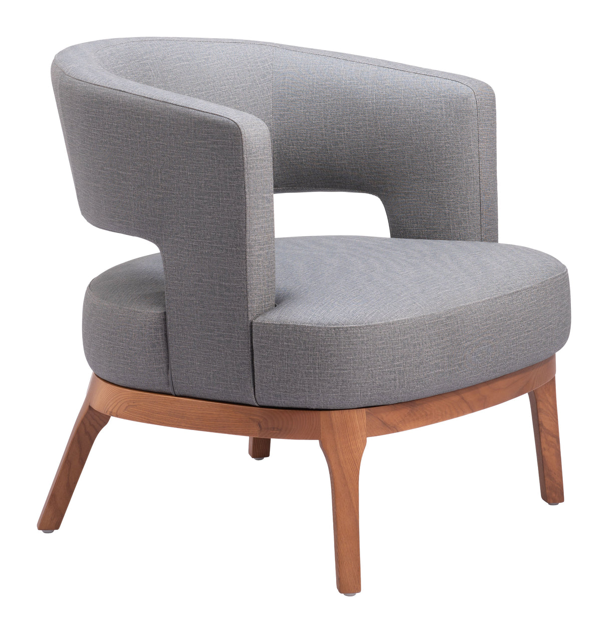 Penryn Slate Gray Accent Chair by Zuomod at Eve Furniture