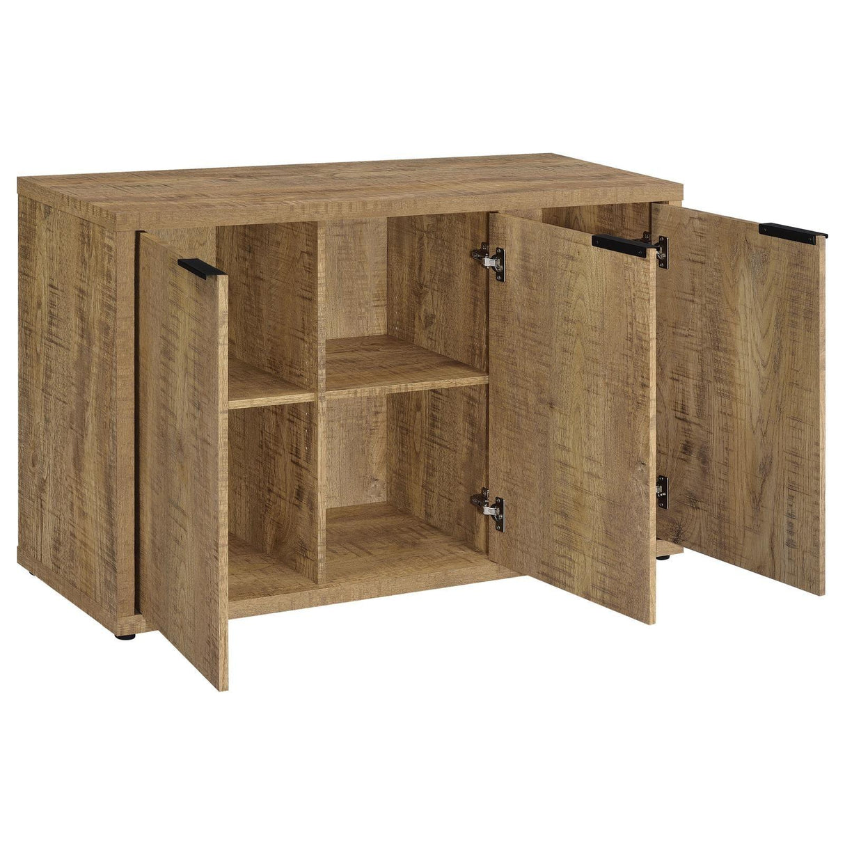 Pepita Mango Brown 3-Door Engineered Wood Accent Cabinet with Adjustable Shelves by Coaster at Eve Furniture