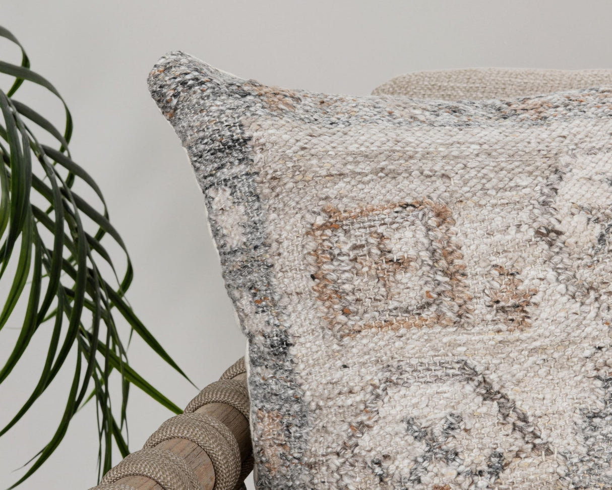 Performance Lukens Gray Multi 22x22 Throw Pillow (Set of 2) by Classic Home at Eve Furniture