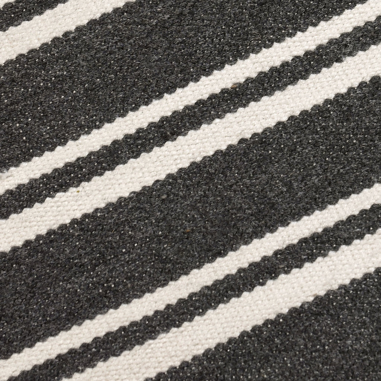 Performance Palma Charcoal/Ivory Stripe Rug by Classic Home at Eve Furniture