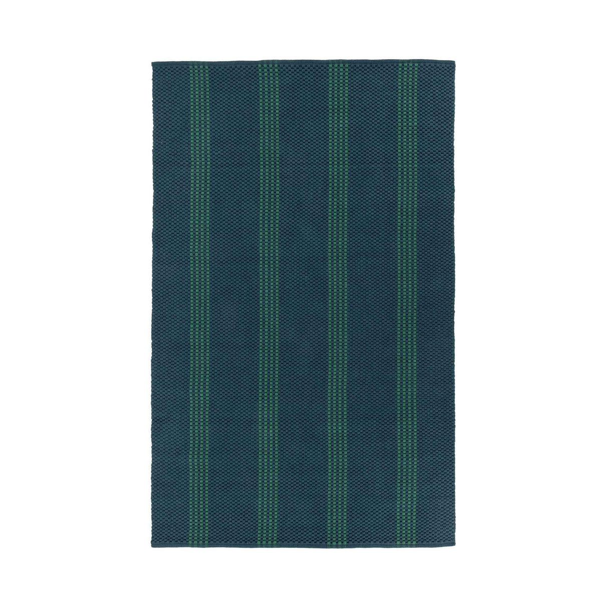 Performance Sorrento Deep Blue/Green Stripe Rug by Classic Home at Eve Furniture