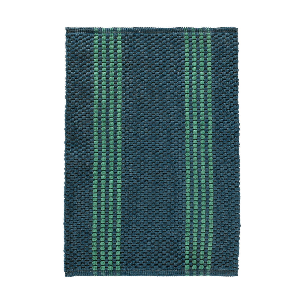 Performance Sorrento Deep Blue/Green Stripe Rug by Classic Home at Eve Furniture