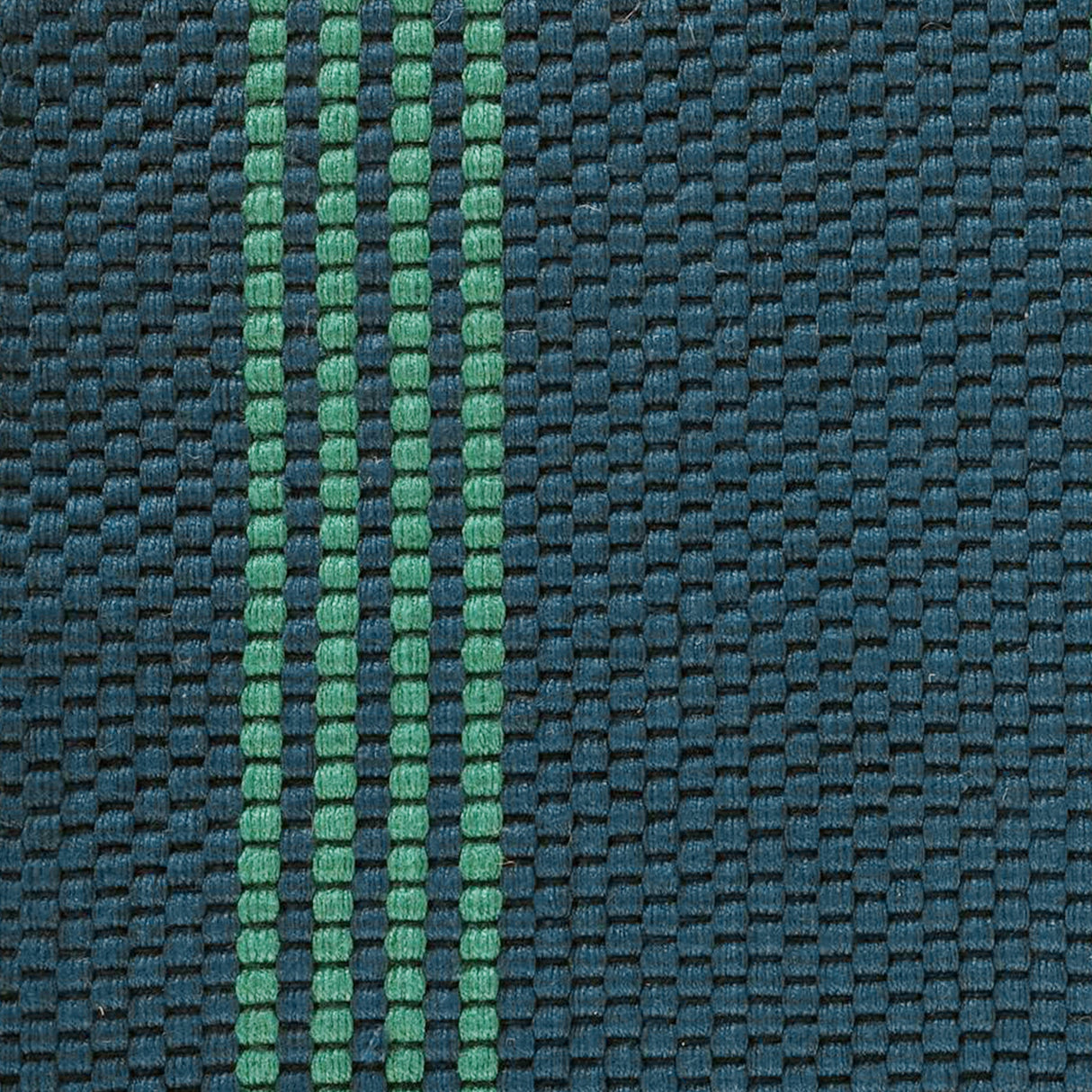 Performance Sorrento Deep Blue/Green Stripe Rug by Classic Home at Eve Furniture