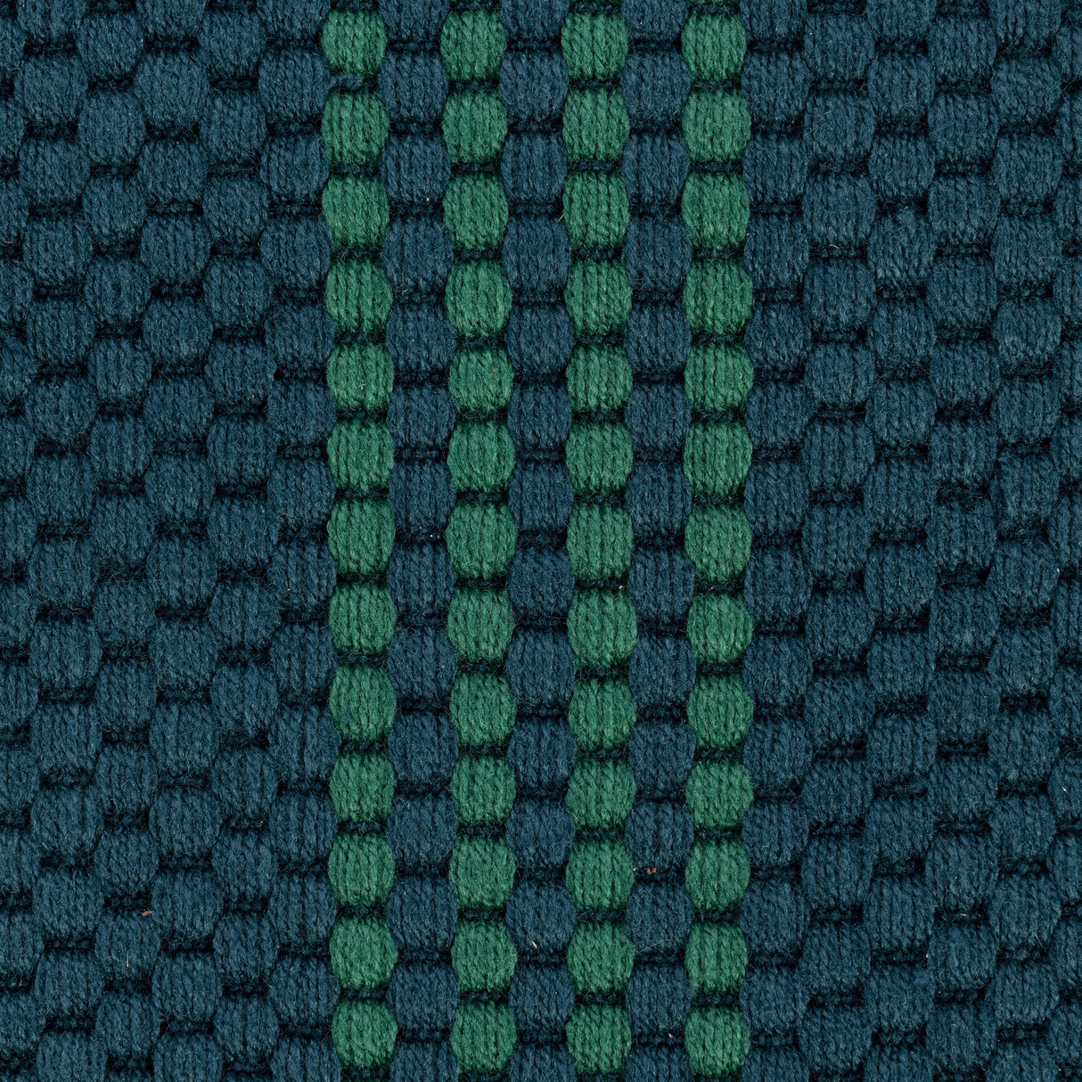 Performance Sorrento Deep Blue/Green Stripe Rug by Classic Home at Eve Furniture