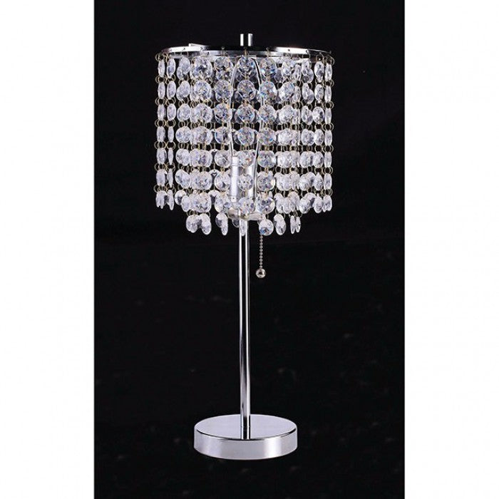 Perla Chrome Table Lamp by Furniture of America at Eve Furniture