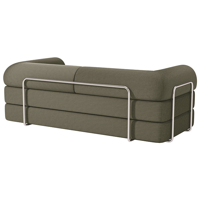 Perri Olive Green 79" Compressed Sofa by Furniture of America at Eve Furniture