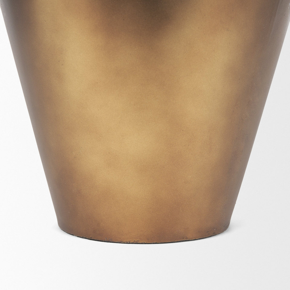 Perrin Small Brushed Gold Metal Decorative Vase by Mercana at Eve Furniture