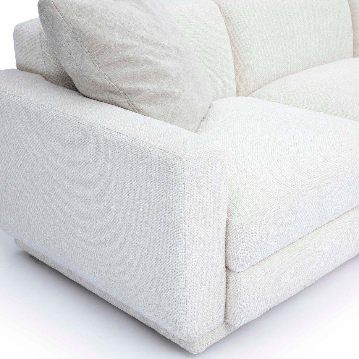 Perry 8-Piece Cream Chenille Modular Large U-Sectional by TOV Furniture at Eve Furniture