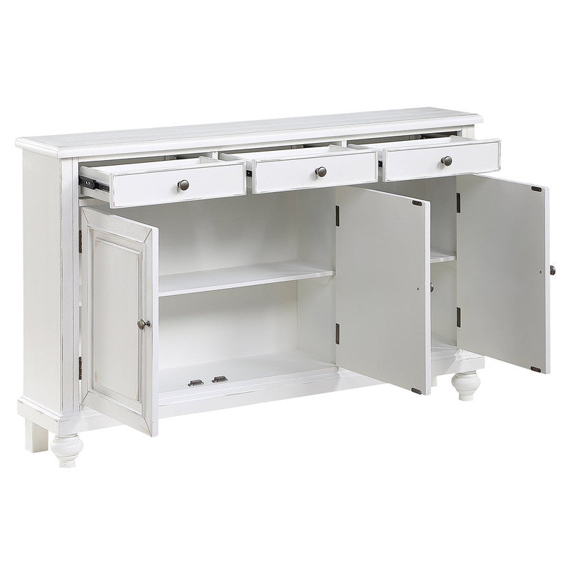 Perry White Sideboard by Crestview at Eve Furniture