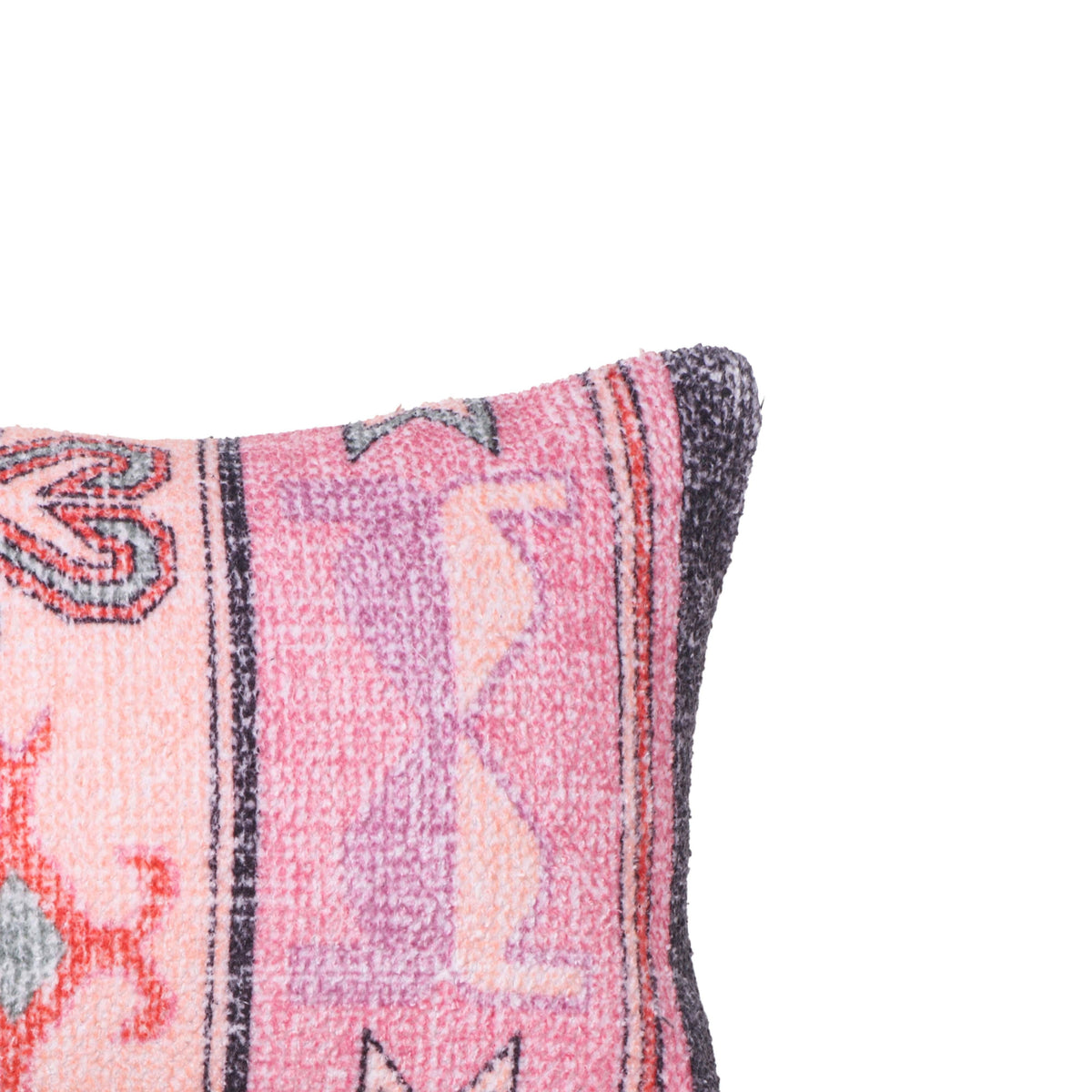 Persia 27"X10" Pink Cotton Bolster Pillow by TOV Furniture at Eve Furniture