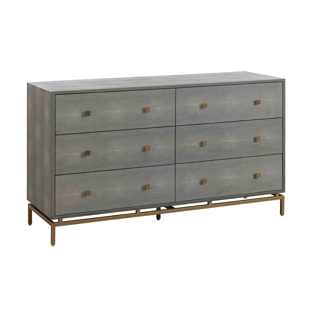 Pesce Shagreen 6 Drawer Dresser by TOV Furniture at Eve Furniture