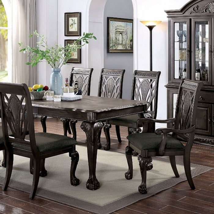 Petersburg Dark Gray Dining Table by Furniture of America at Eve Furniture
