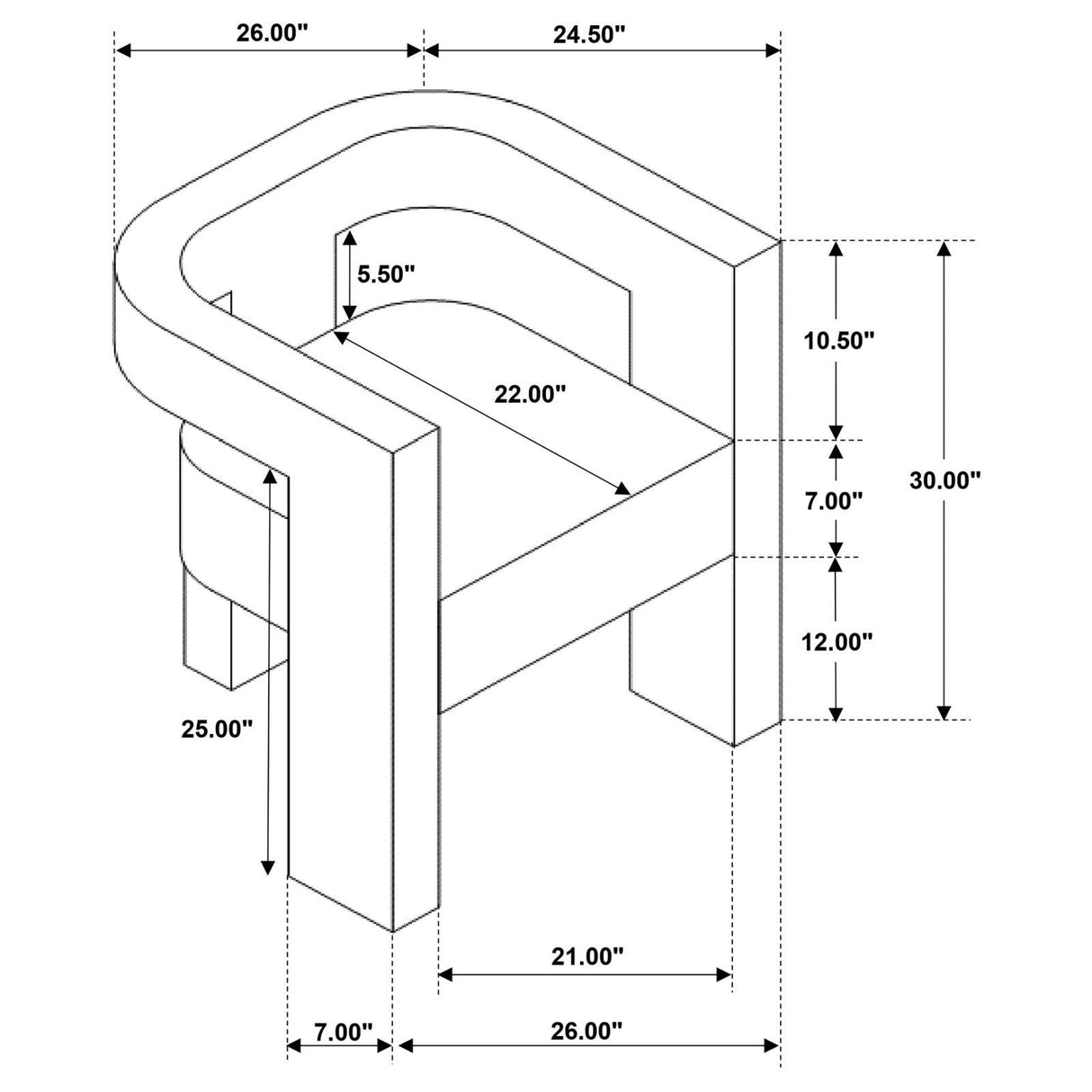 Petra Black Boucle Upholstered Accent Side Chair by Coaster at Eve Furniture