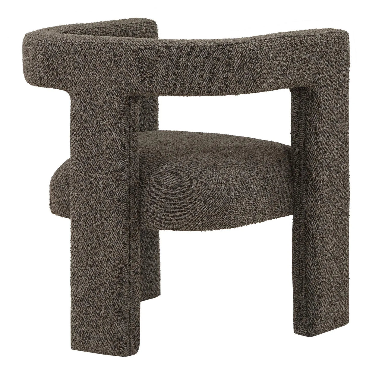 Petra Chocolate Brown Boucle Upholstered Accent Side Chair by Coaster at Eve Furniture