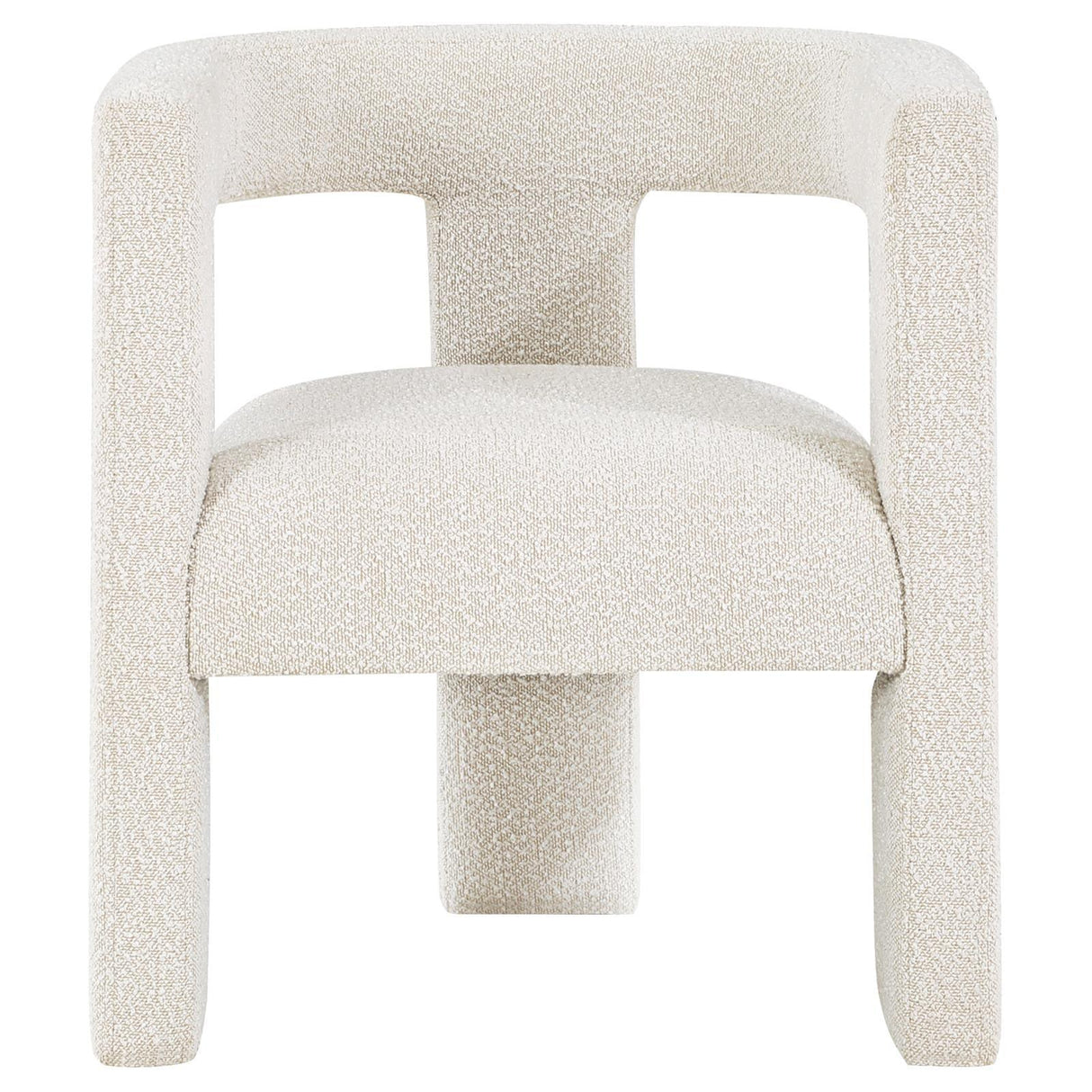 Petra White Boucle Upholstered Accent Side Chair by Coaster at Eve Furniture