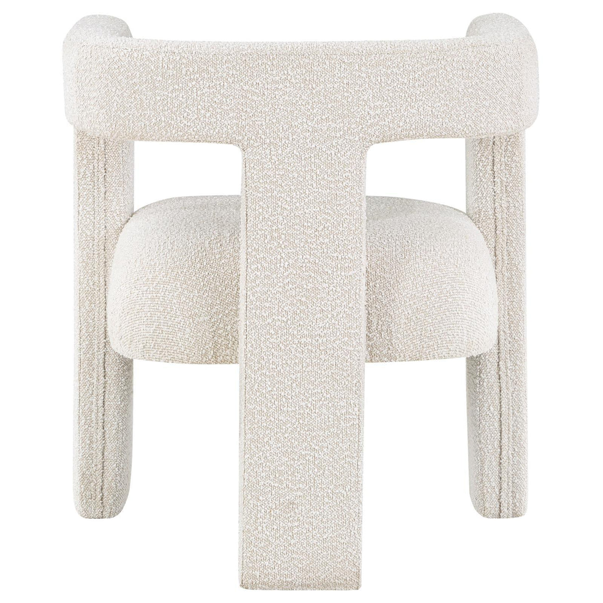 Petra White Boucle Upholstered Accent Side Chair by Coaster at Eve Furniture