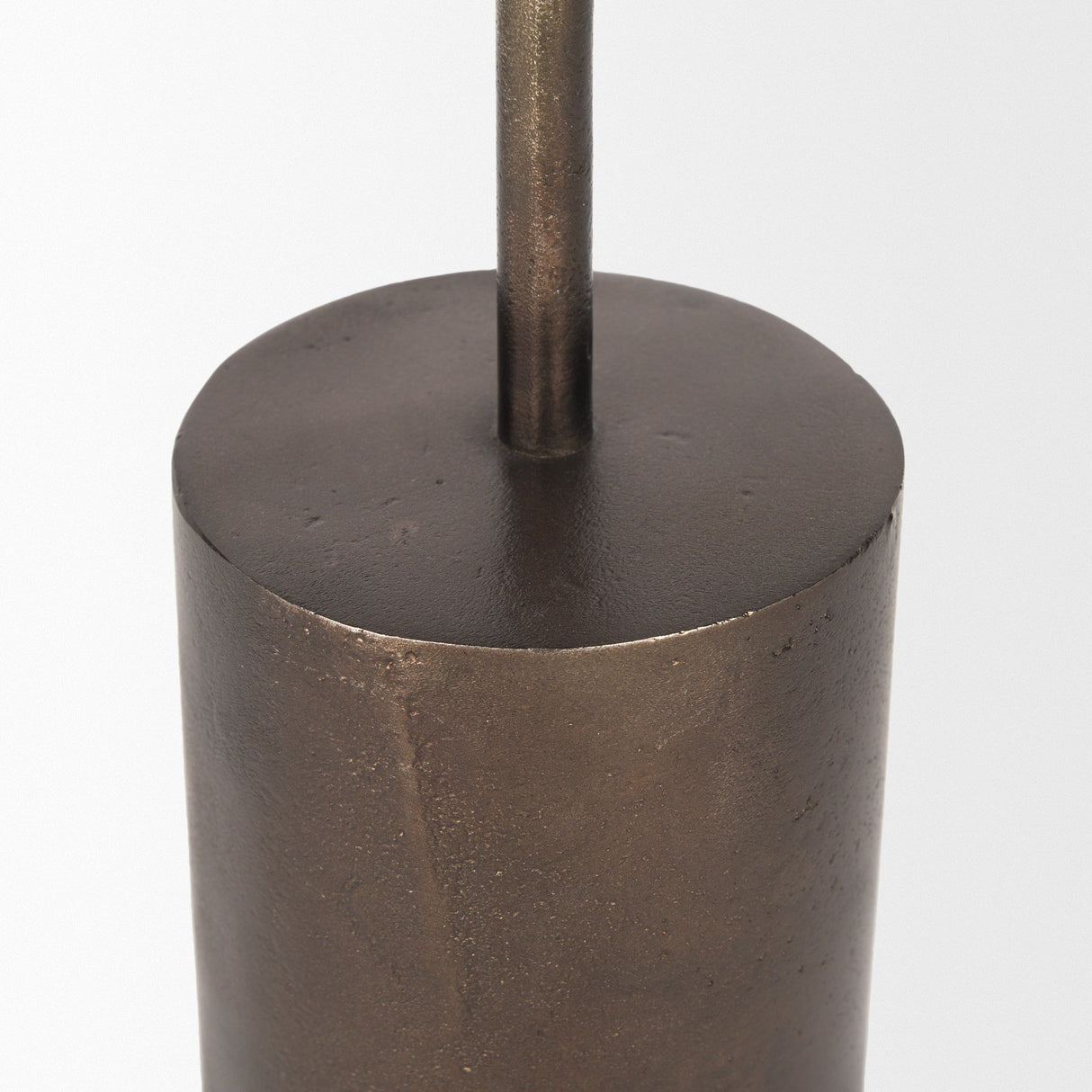 Petria Antiqued Gold Textured Metal Taper Candle Holders by Mercana at Eve Furniture