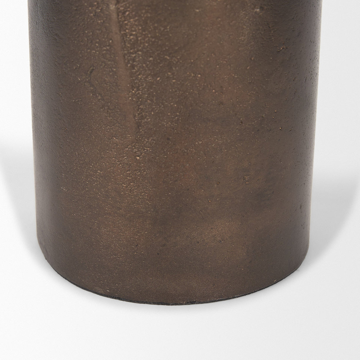 Petria Antiqued Gold Textured Metal Taper Candle Holders by Mercana at Eve Furniture