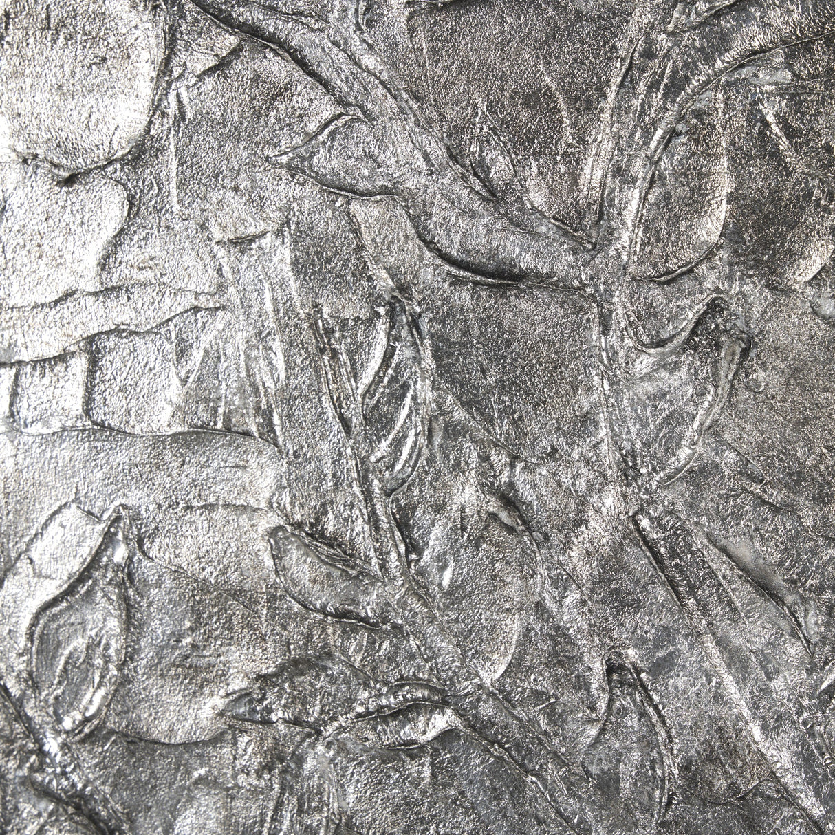 Pewter Leaves III by Morgan McLaren a Framed Art Print Matted under Glass by Mercana at Eve Furniture