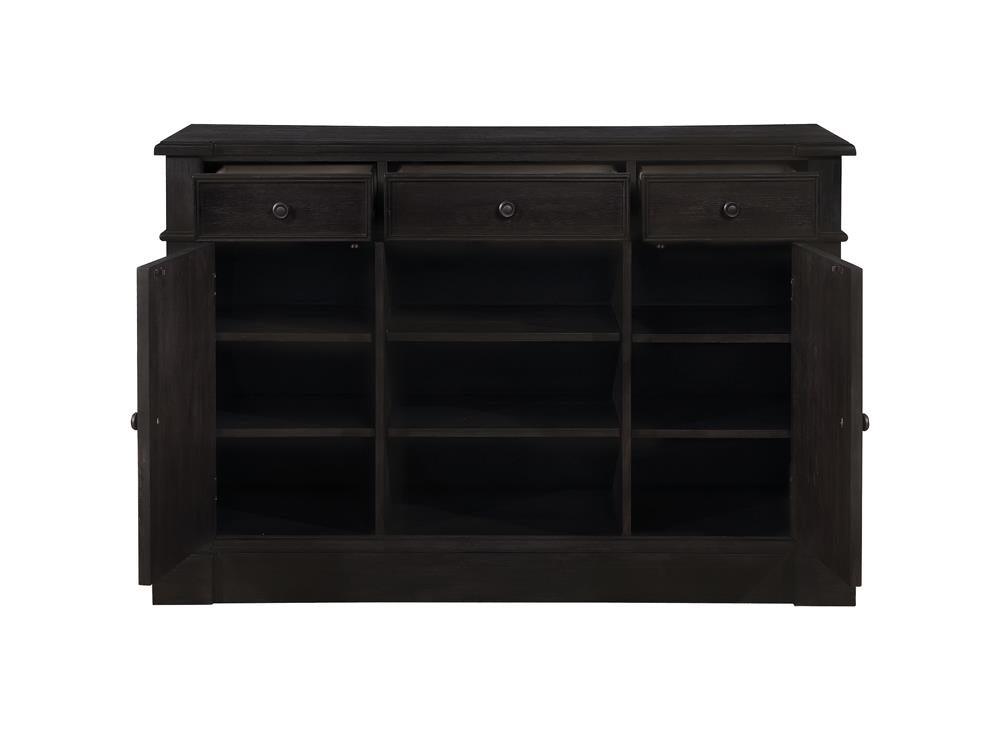 Phelps 2-Door Rectangular Server Antique Noir by Coaster at Eve Furniture
