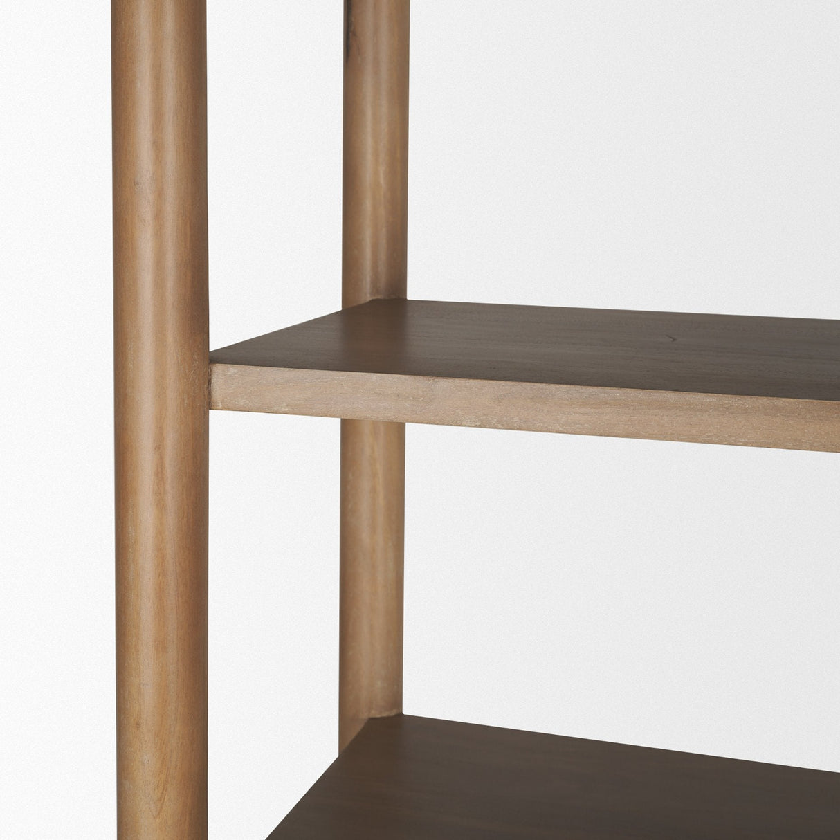 Phil Light Brown Wood 2 Door 3 Shelves Open Shelving Unit by Mercana at Eve Furniture