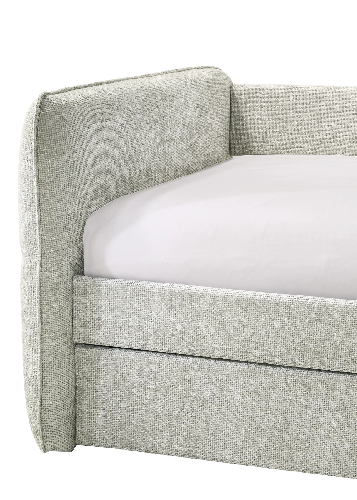 Philipa Light Grey Daybed with Trundle by Crown Mark at Eve Furniture
