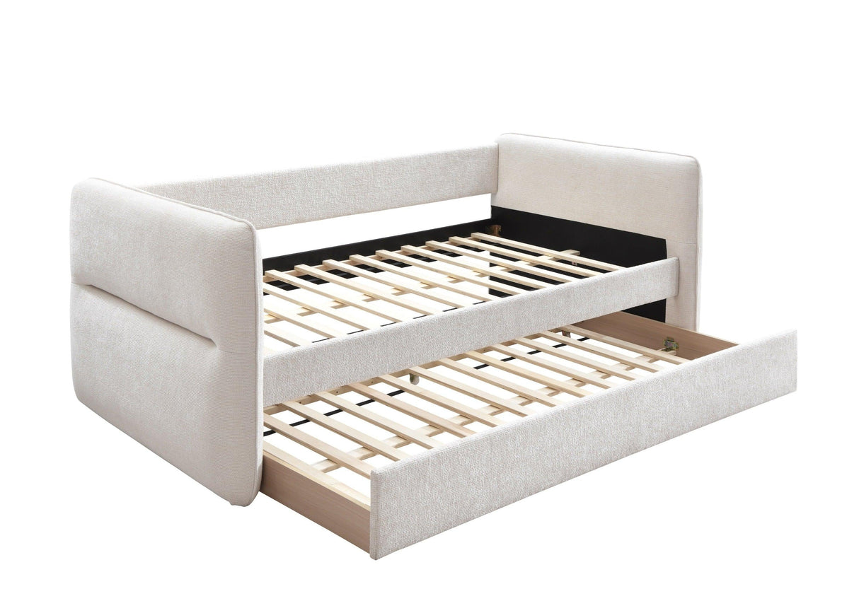 Philipa Oatmeal Twin Daybed with Trundle by Crown Mark at Eve Furniture
