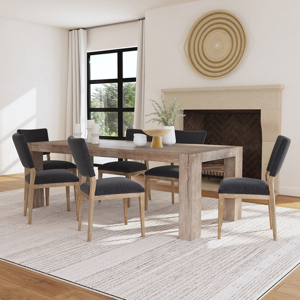 Phillip Dining Chair Set of 2 - Gray by Classic Home at Eve Furniture