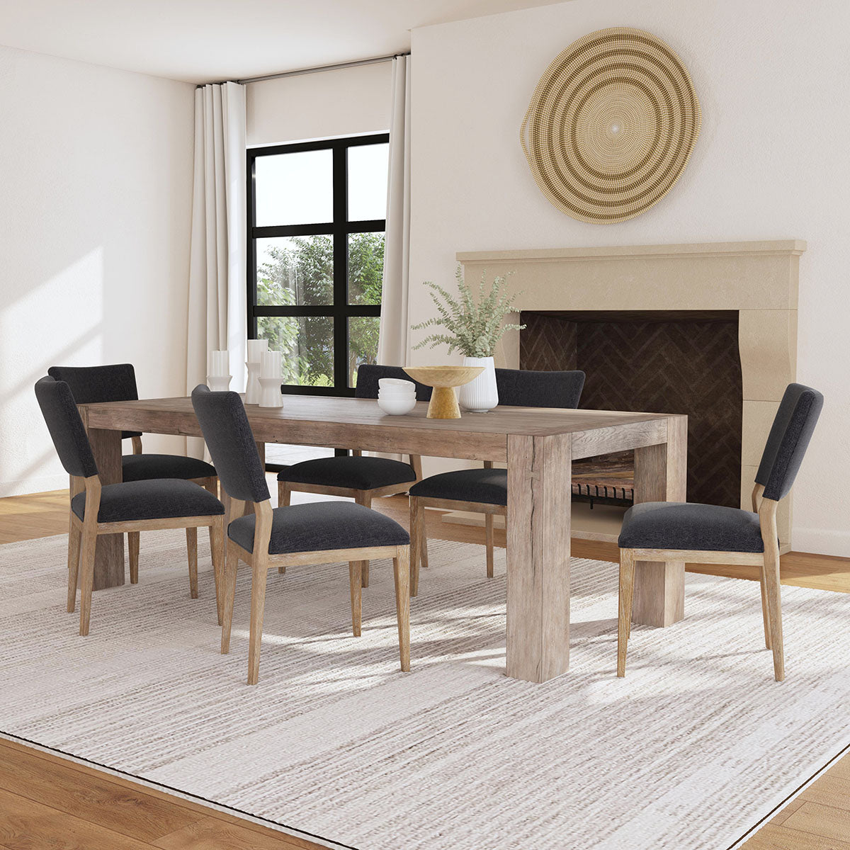 Phillip Gray Upholstered Dining Chair (Set of 2) by Classic Home at Eve Furniture