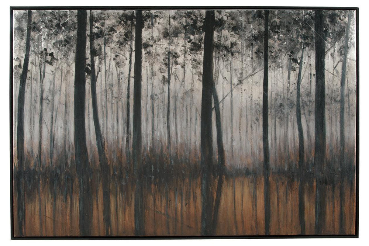 Philyra Black/Orange/Silver Wall Art by Ashley at Eve Furniture