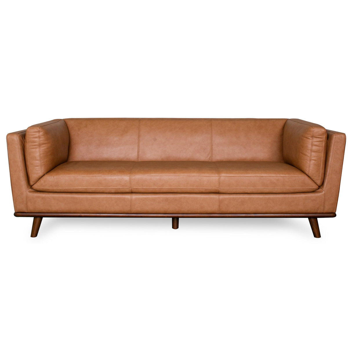Phoenix Cognac Leather Sofa by Ashcroft Furniture at Eve Furniture
