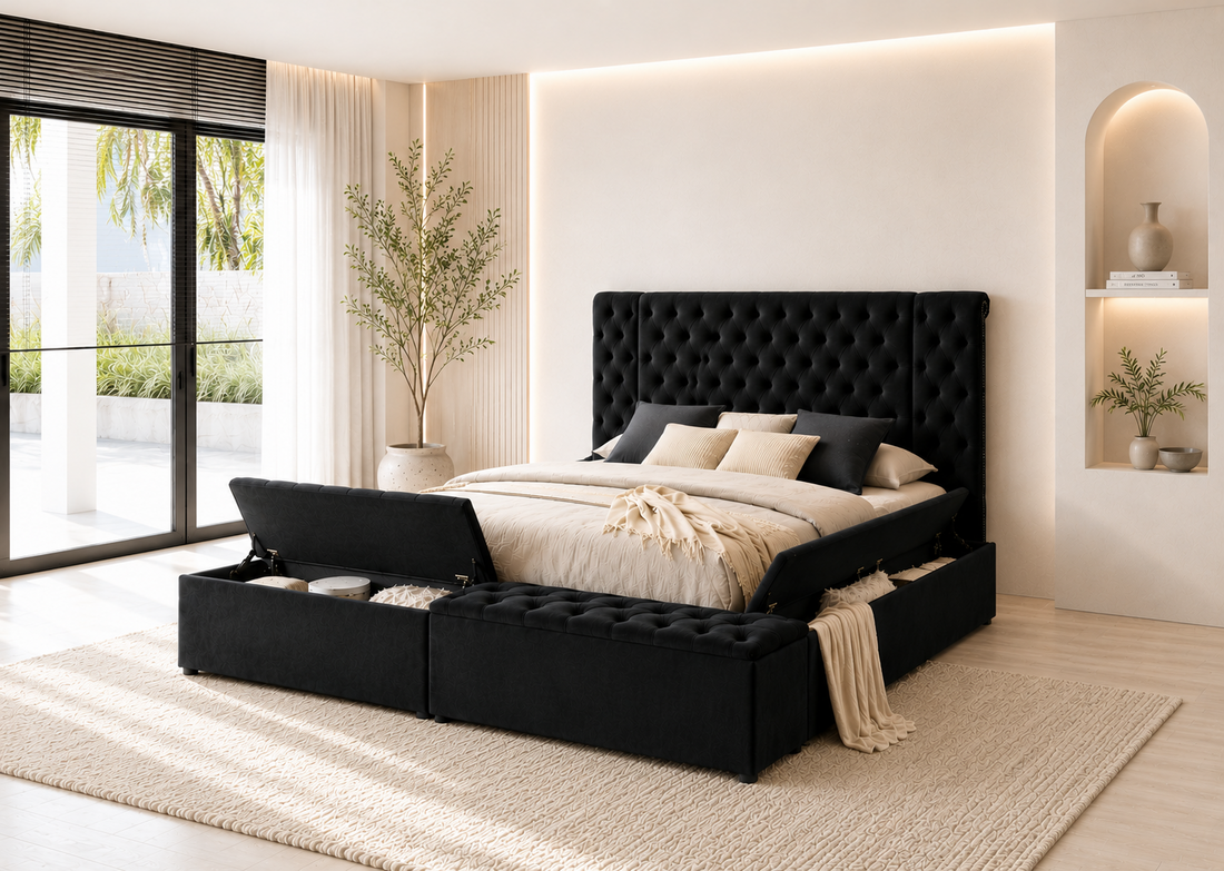 Liam Black Platform King Bed
