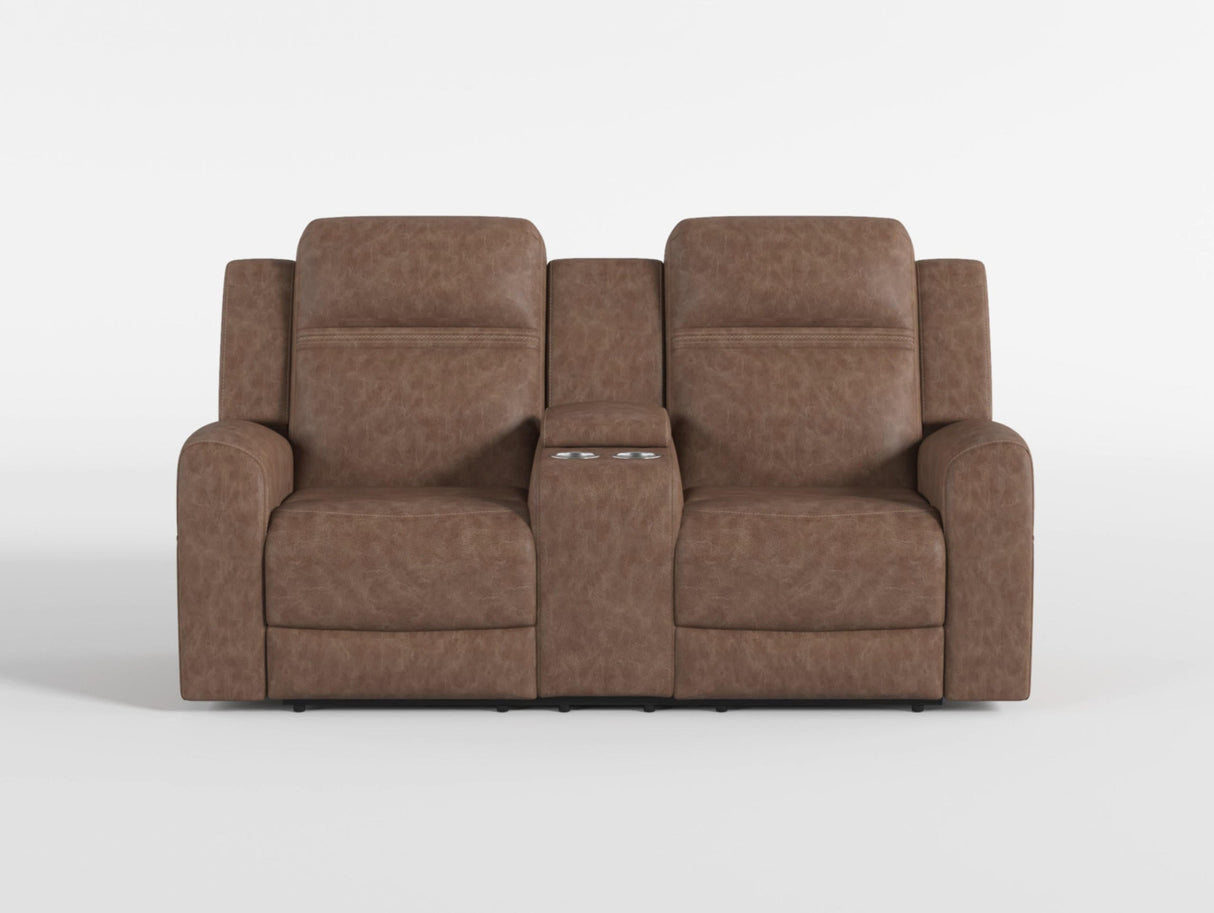 Phyllis Dark Gray Reclining Chair with Cup Holders by Homelegance at Eve Furniture