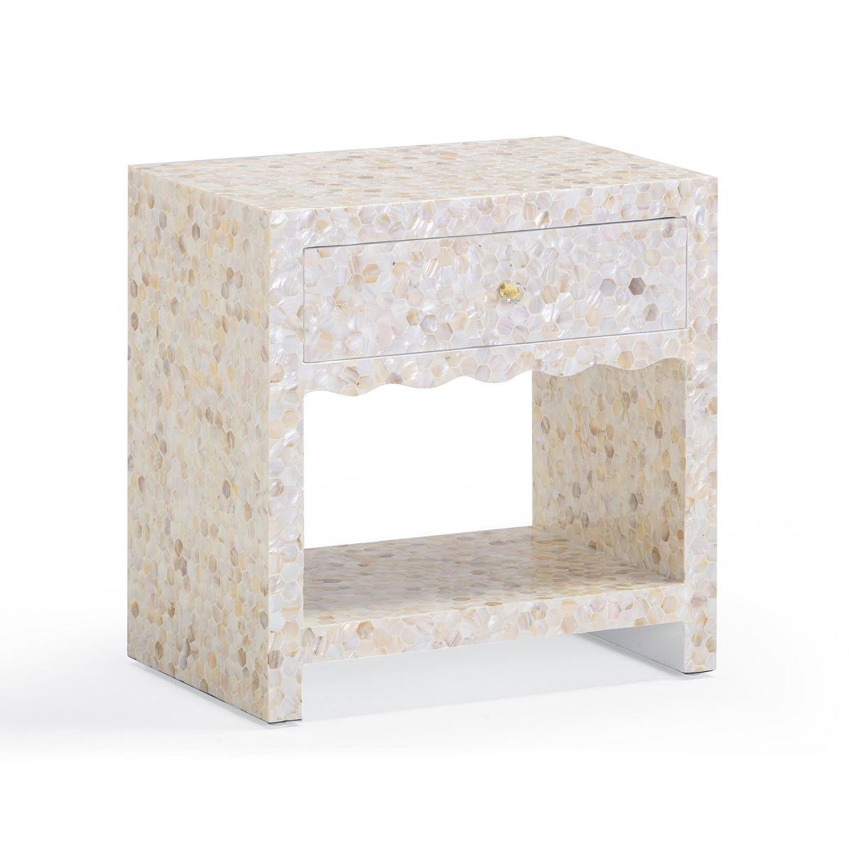 Piara Natural Mother of Pearl Inlaid Nightstand by TOV Furniture at Eve Furniture