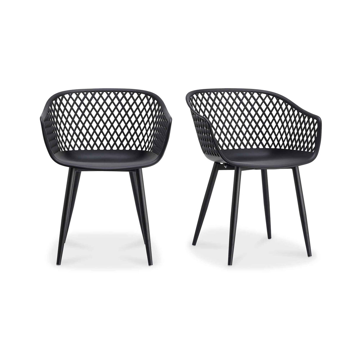 Piazza Black Outdoor Chair (Set of 2)