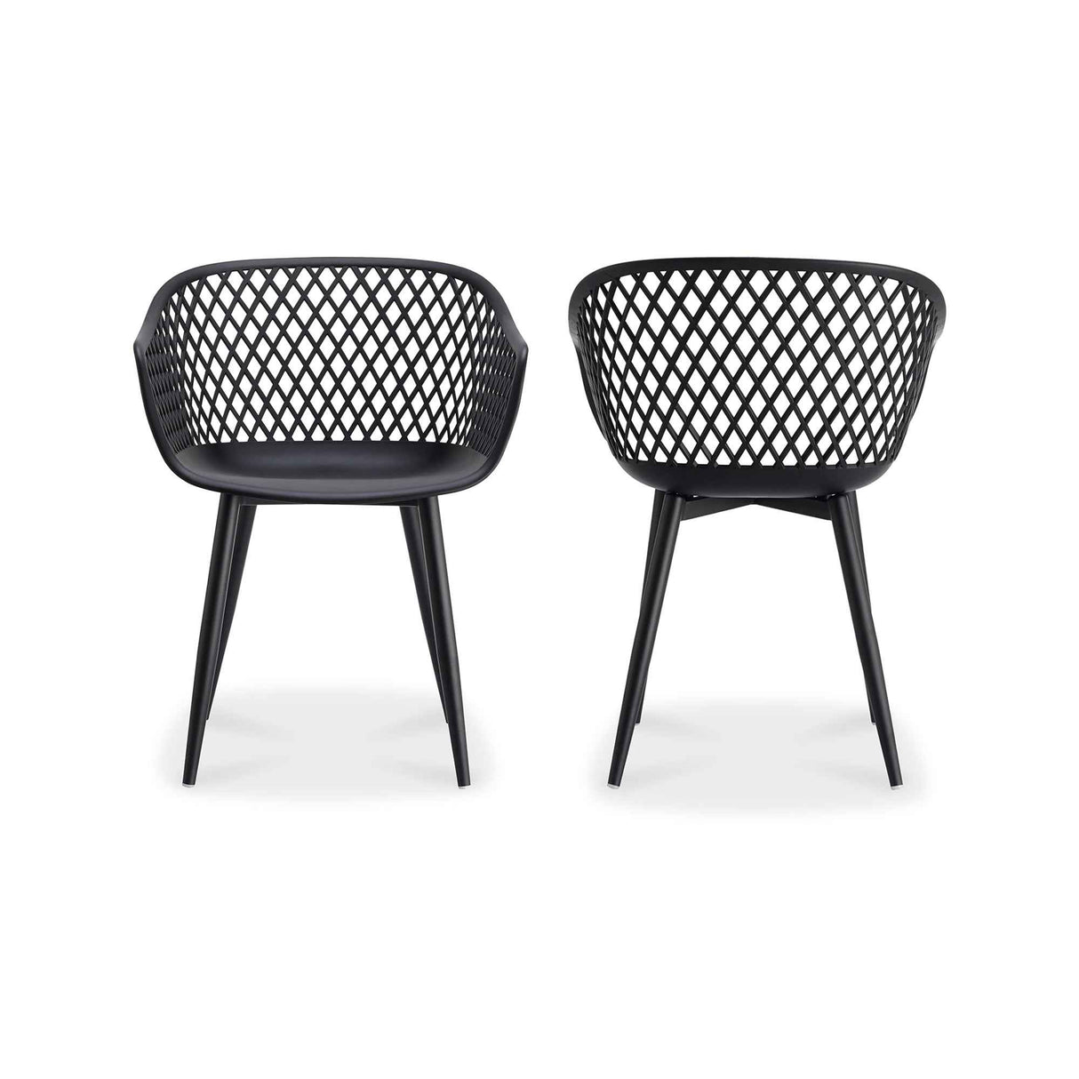 Piazza Black Outdoor Chair (Set of 2)