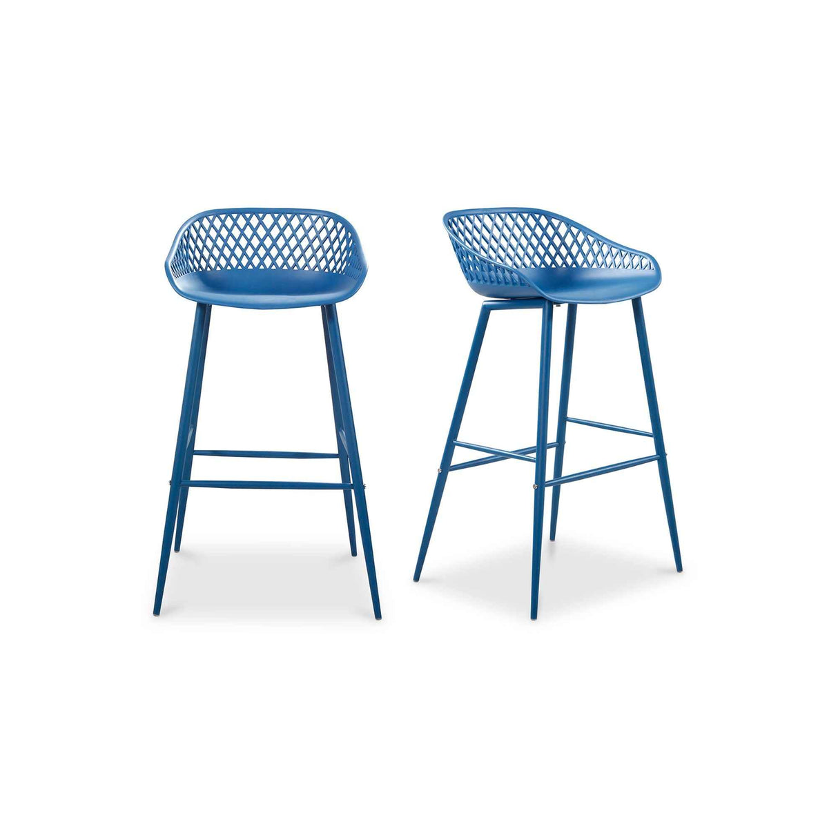 Piazza Blue Outdoor Barstool (Set of 2)