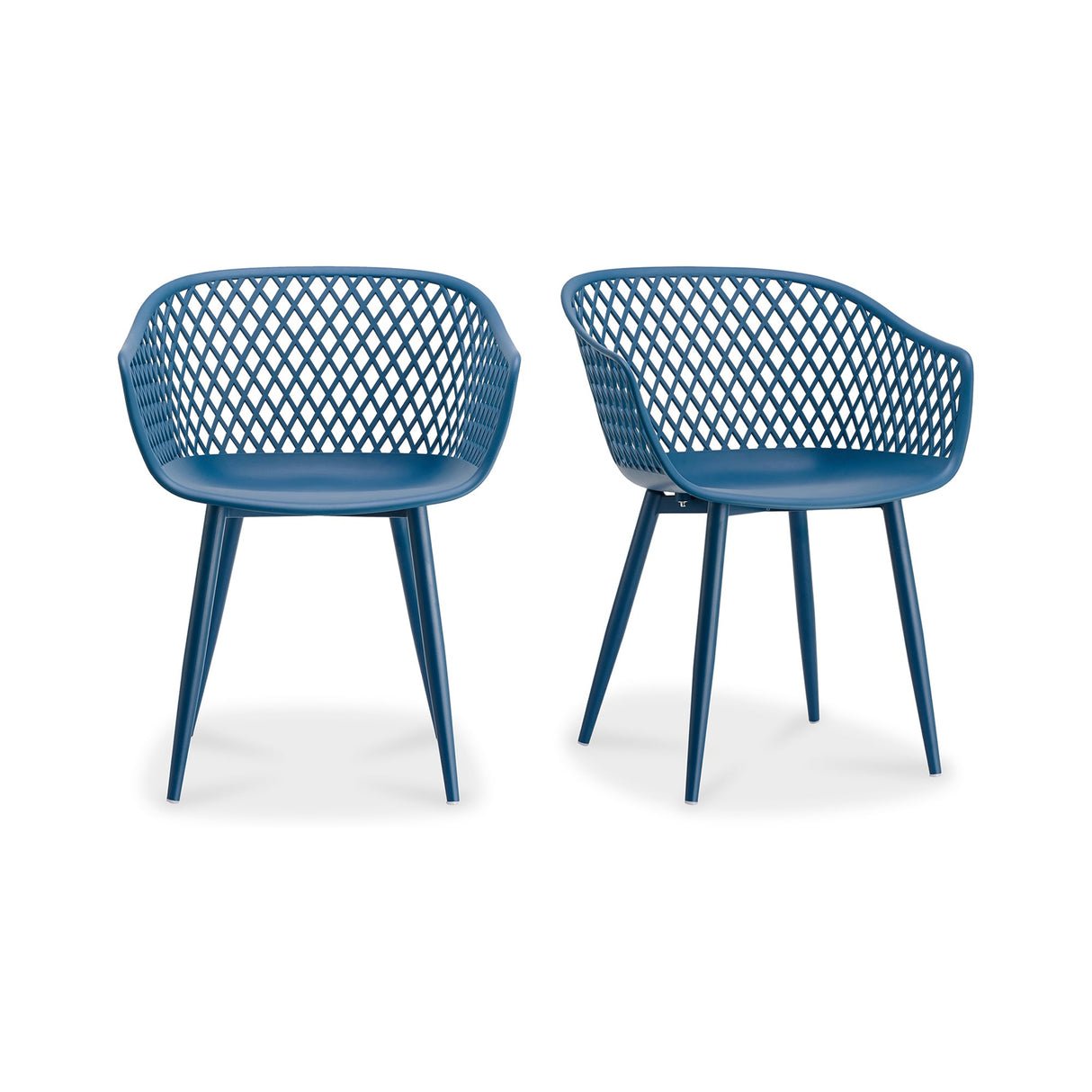Piazza Blue Outdoor Chair (Set of 2) by Moe's Home at Eve Furniture