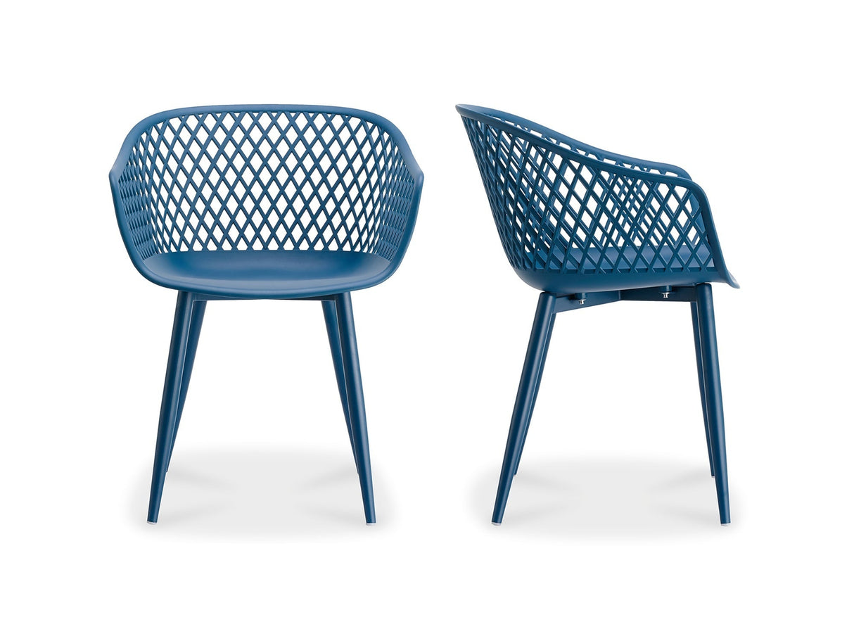 Piazza Blue Outdoor Chair (Set of 2) by Moe's Home at Eve Furniture