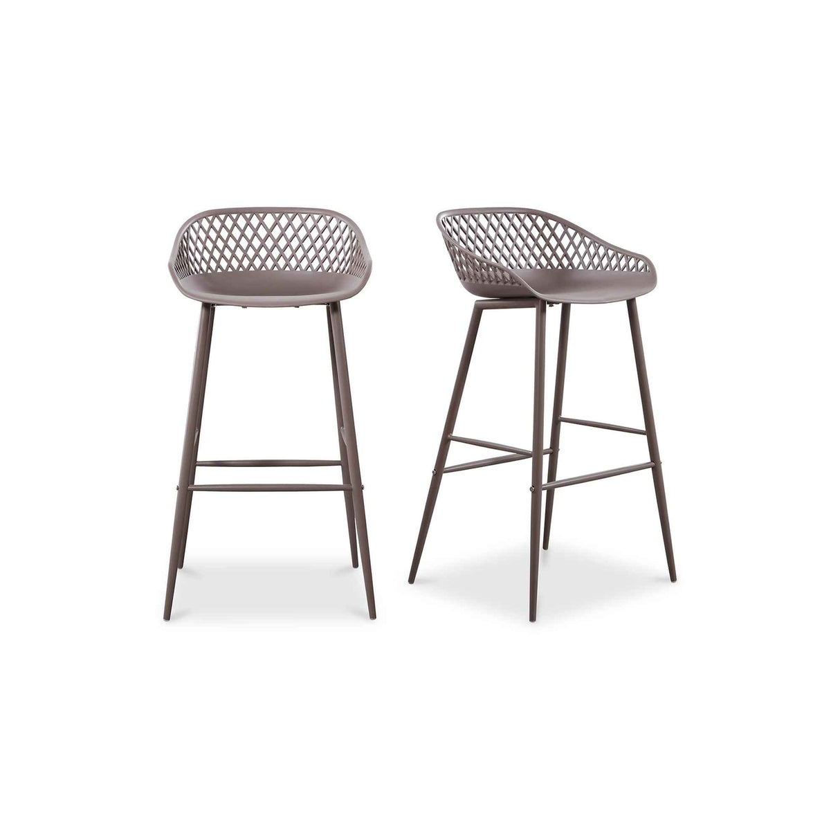Piazza Grey Outdoor Barstool (Set of 2) by Moe's Home at Eve Furniture