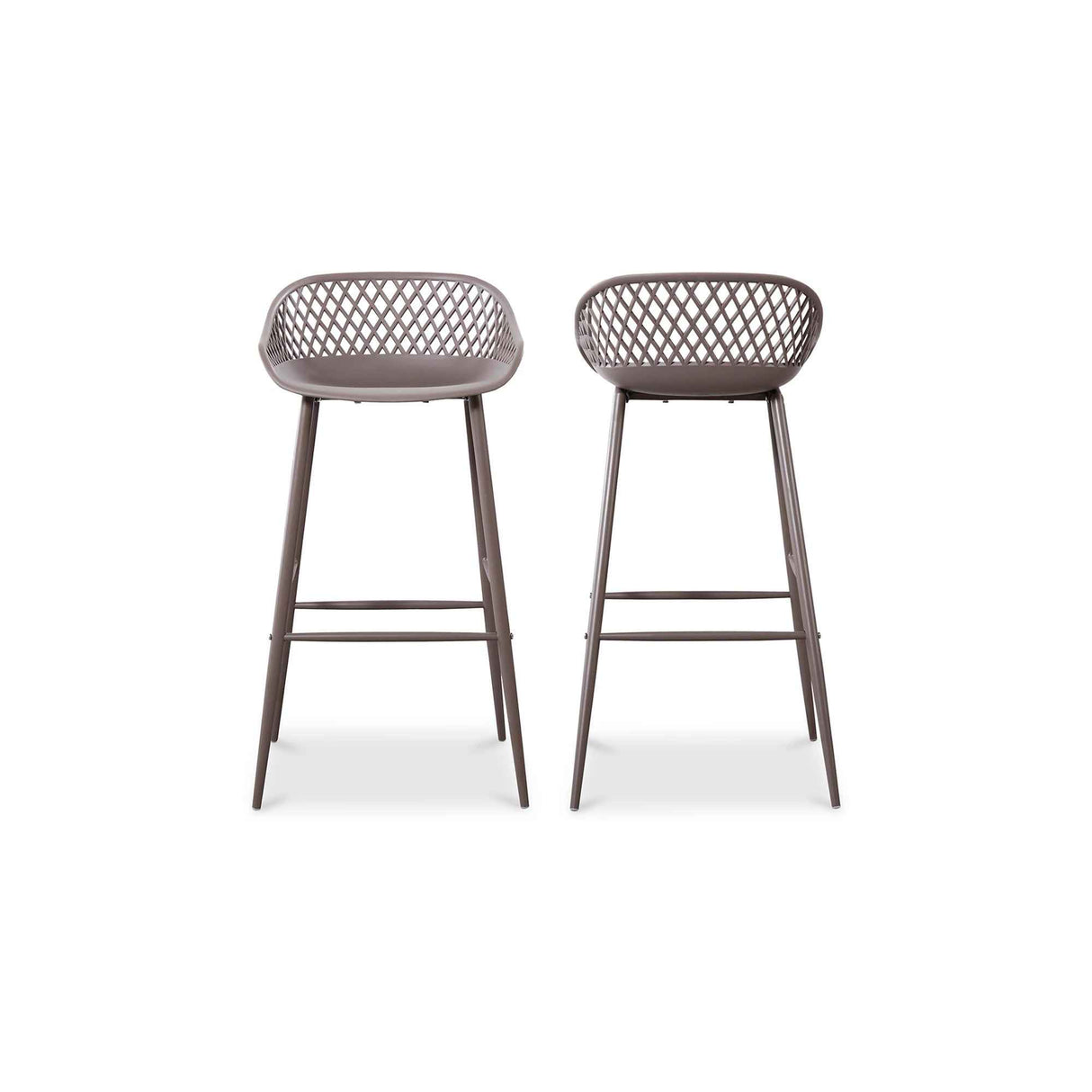 Piazza Grey Outdoor Barstool (Set of 2) by Moe's Home at Eve Furniture