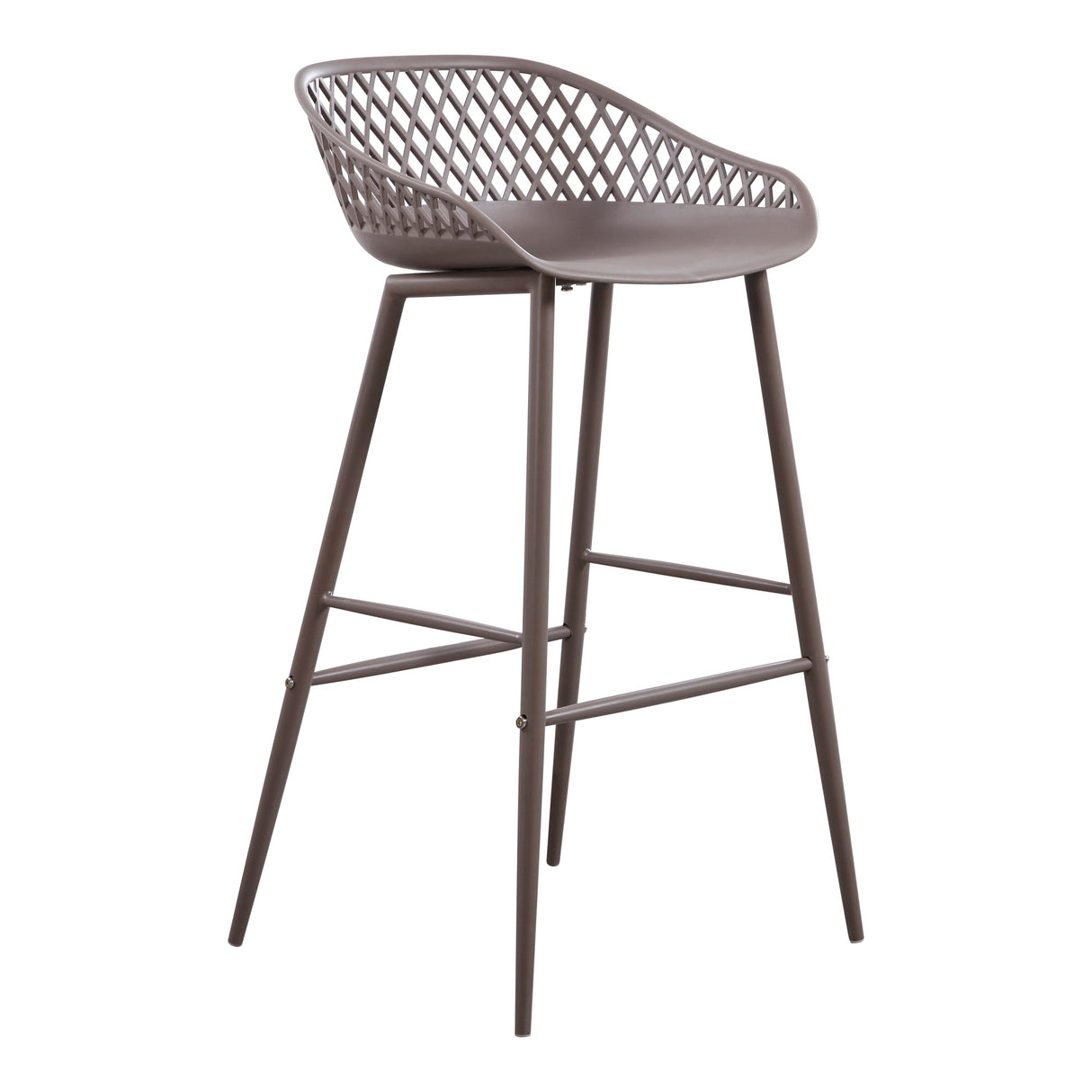 Piazza Grey Outdoor Barstool (Set of 2) by Moe's Home at Eve Furniture