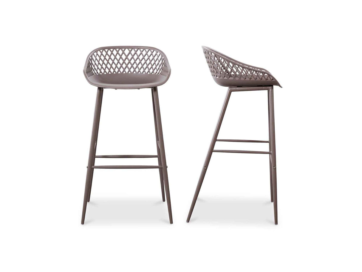 Piazza Grey Outdoor Barstool (Set of 2) by Moe's Home at Eve Furniture