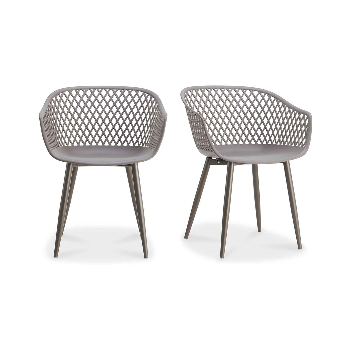 Piazza Grey Outdoor Chair (Set of 2) by Moe's Home at Eve Furniture