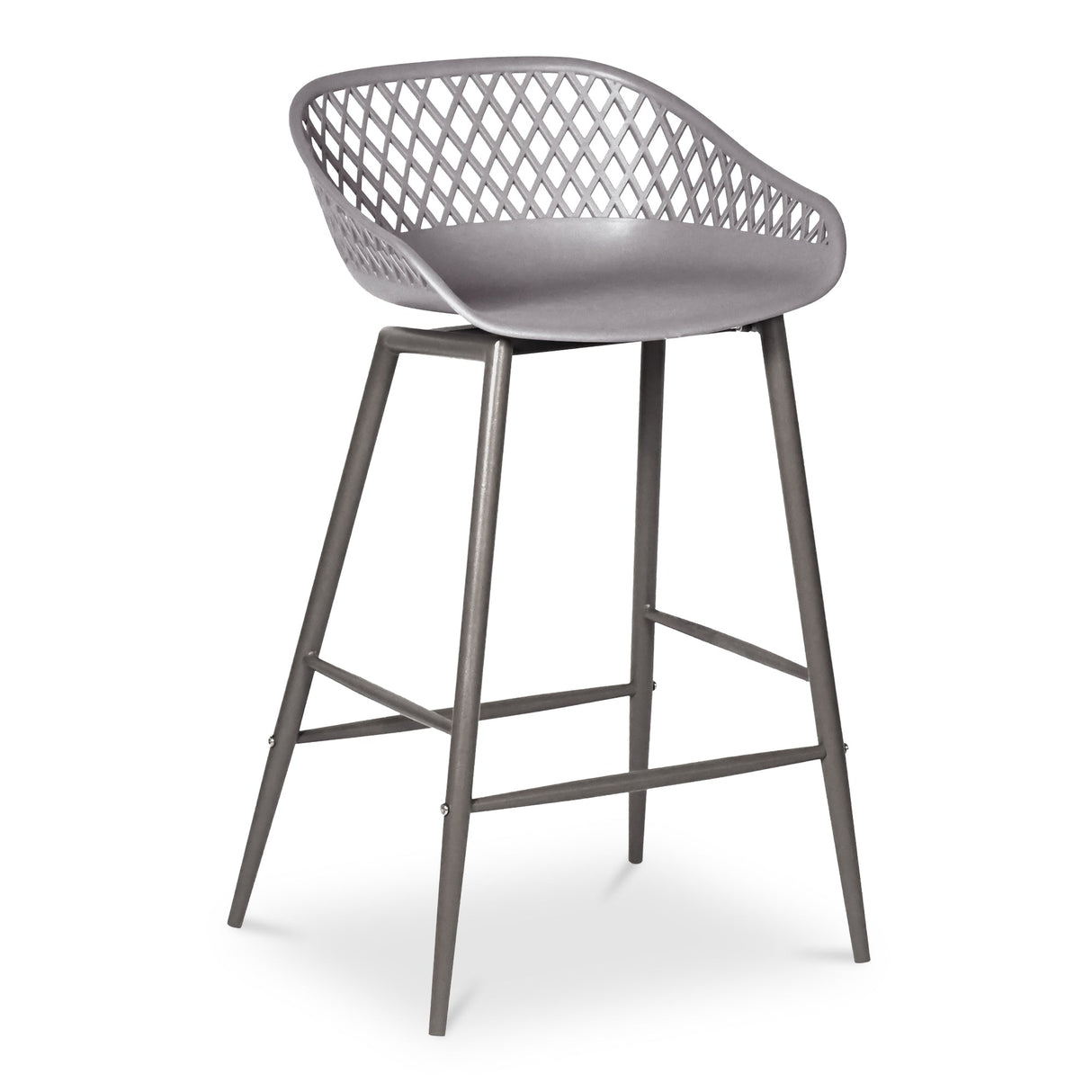 Piazza Grey Outdoor Counter Stool (Set of 2) by MOES at Eve Furniture