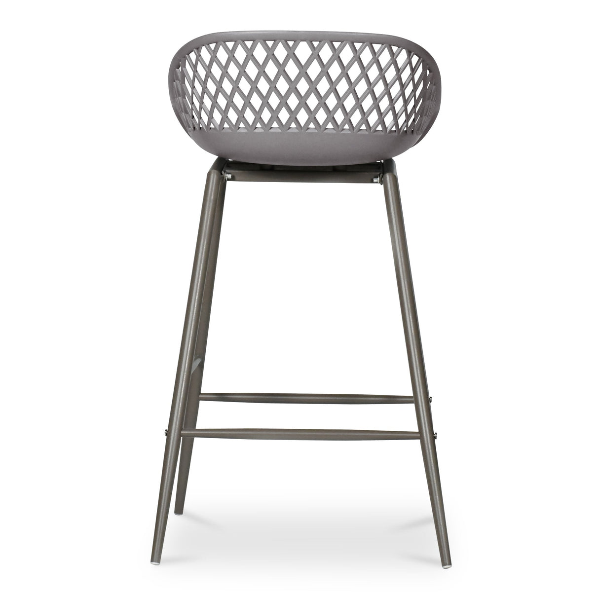 Piazza Grey Outdoor Counter Stool (Set of 2) by Moe's Home at Eve Furniture
