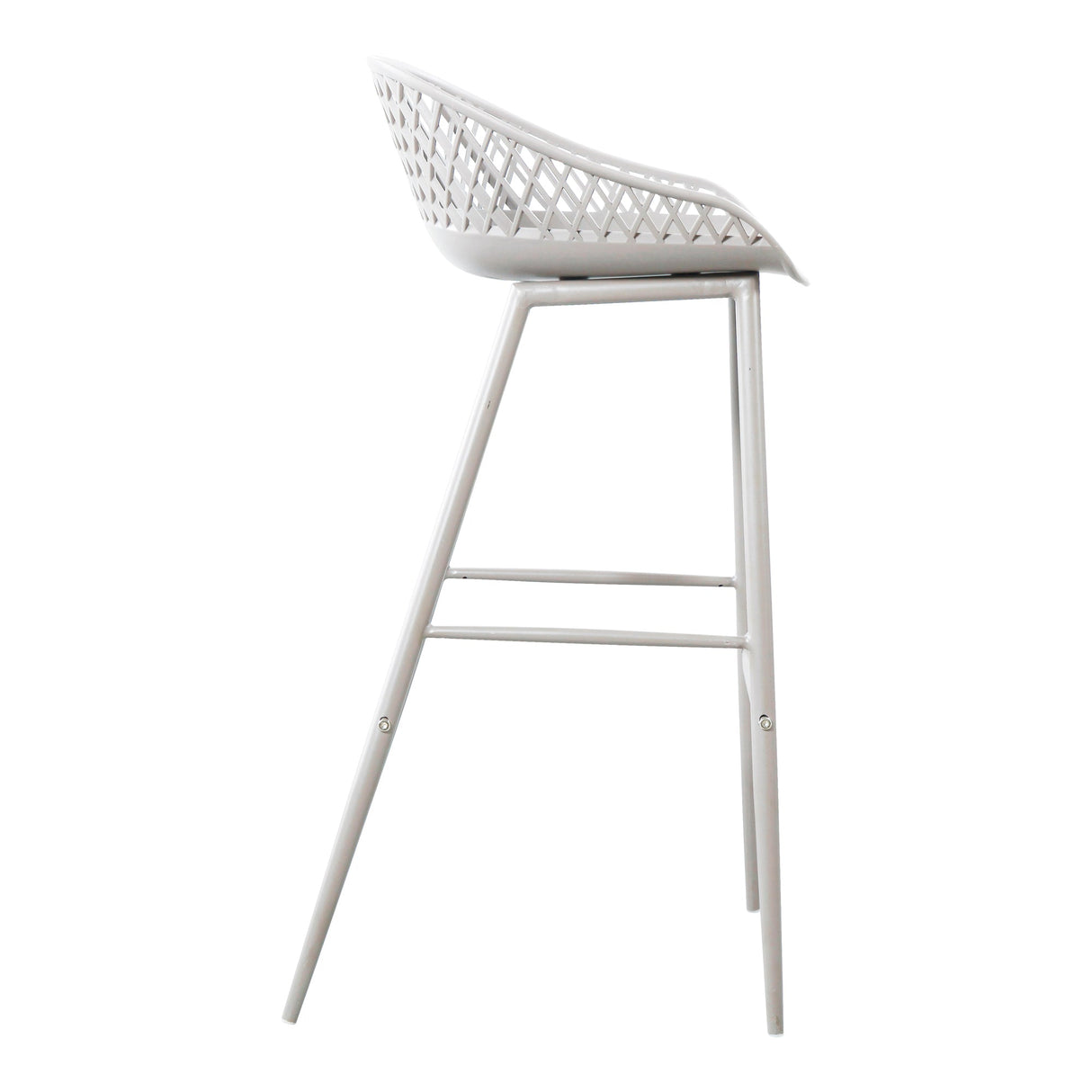 Piazza White Outdoor Barstool (Set of 2) by MOES at Eve Furniture
